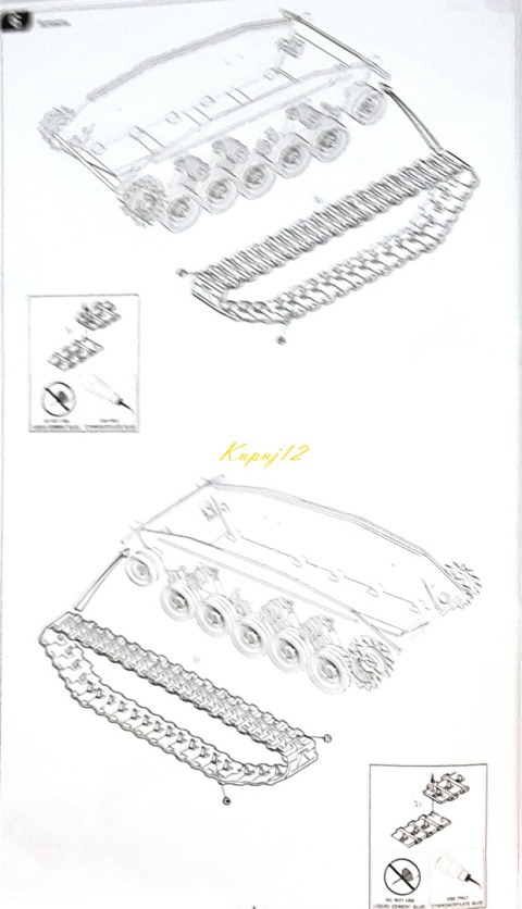 M24 CHAFFEE Amerykański czołg Plastikowy model do sklejania Podkład, farby M24 CHAFFEE Amerykański czołg Plastikowy model do sklejania Podkład, farby