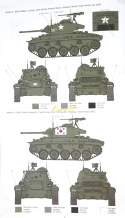 M24 CHAFFEE Amerykański czołg Plastikowy model do sklejania Podkład, farby