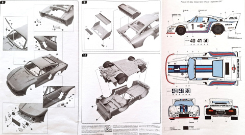 PORSCHE 935 Baby plastikowy model do sklejania samochodu + farby, klej... PORSCHE 935 Baby plastikowy model do sklejania samochodu + farby, klej...