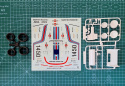 PORSCHE 935 Baby plastikowy model do sklejania samochód rajdowy + farby, lakier