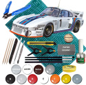 PORSCHE 935 Baby plastikowy model do sklejania samochodu + mata modelarska A3, klej, podkład, farby....