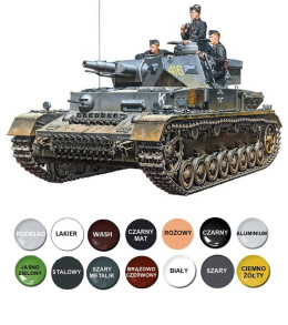 Sd.Kfz.161 NIEMIECKI czołg Panzerkampfwagen Ausf.F plastikowy model do sklejania