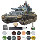 Sd.Kfz.161 NIEMIECKI czołg Panzerkampfwagen Ausf.F plastikowy model do sklejania