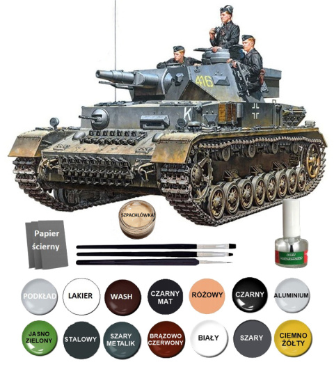 Sd.Kfz.161 NIEMIECKI czołg Panzerkampfwagen Ausf.F plastikowy model do sklejania Sd.Kfz.161 NIEMIECKI czołg Panzerkampfwagen Ausf.F plastikowy model do sklejania