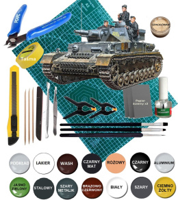 Sd.Kfz.161 NIEMIECKI czołg Panzerkampfwagen Ausf.F plastikowy model do sklejania