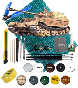 Sd.Kfz.184 NIEMIECKIE działo samobieżne Elefant plastikowy model do sklejania Italeri skala 1 72