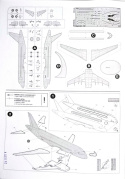 SUPERJET 100 duży plastikowy model do sklejania samolotu pasażerskiego + farby....