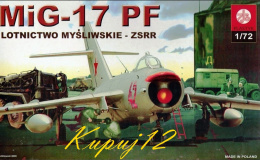 MODEL do sklejania samolot MIG-17 PF + podkład, farby, lakier, wash