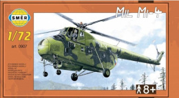 MODEL radzieckiego śmigłowca MIL Mi-4 + podkład, farby, lakier, klej, pędzelki