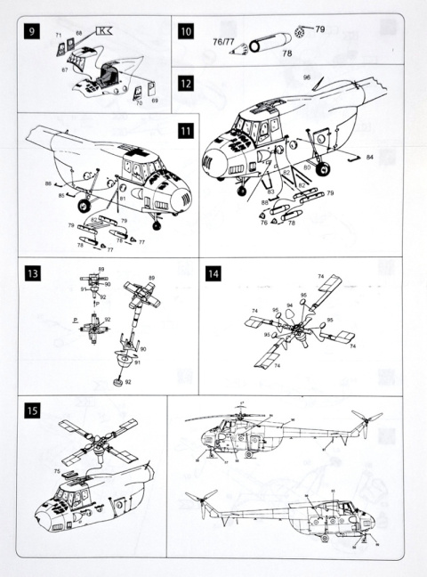 MODEL radzieckiego śmigłowca MIL Mi-4 + podkład, farby, lakier, klej, pędzelki MODEL radzieckiego śmigłowca MIL Mi-4 + podkład, farby, lakier, klej, pędzelki