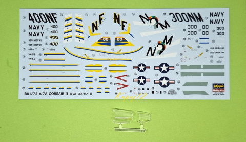 MODEL samolot do sklejania A-7A Crosair II+ podkład, farby,klej, farby MODEL samolot do sklejania A-7A Crosair II+ podkład, farby,klej, farby