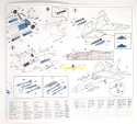 MODEL samolotu F-8E CRUSADER + mata, podkład, farby, lakier,klej, narzędzia