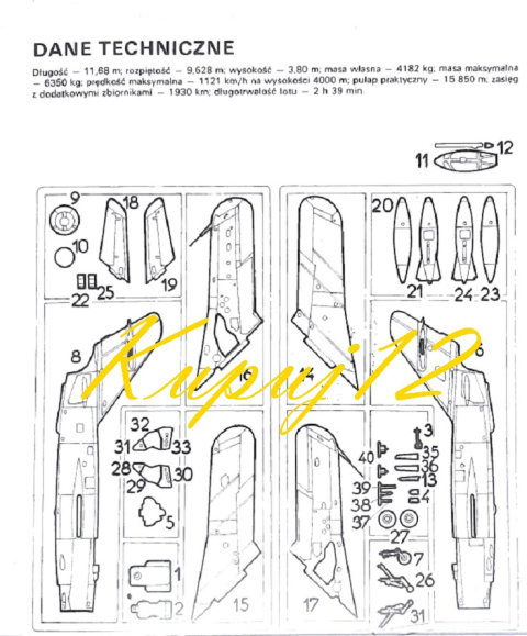 MODEL samolotu do sklejania MIG-17 PF + farba podkładowa, farby, lakier, wash, 3 pędzelki, klej MODEL samolotu do sklejania MIG-17 PF + farba podkładowa, farby, lakier, wash, 3 pędzelki, klej