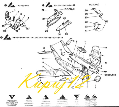 MODEL samolotu do sklejania MIG-17 PF + mata, farby, lakier, 3 pędzelki, klej MODEL samolotu do sklejania MIG-17 PF + mata, farby, lakier, 3 pędzelki, klej