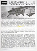 MODEL samolotu MiG 23S Flogger B + podkład, lakier, farby, klej, pędzelki