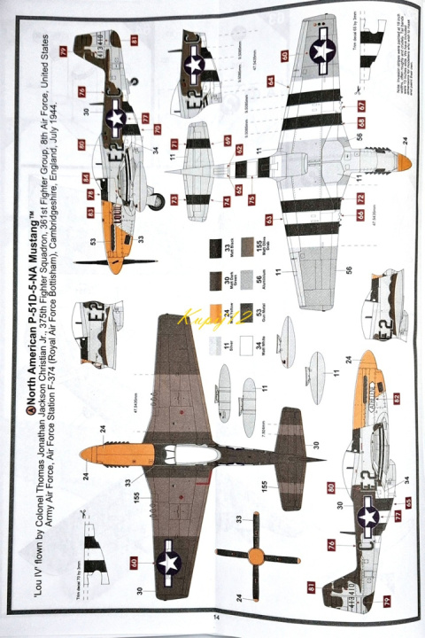 MODEL samopotu North American P-51D Mustang 1:48 + podkład, lakier, farby MODEL samopotu North American P-51D Mustang 1:48 + podkład, lakier, farby