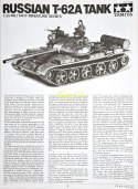 RADZIECKI czołg T-62A + farby, podkład, lakier, klej, pędzelki. skala 1:35