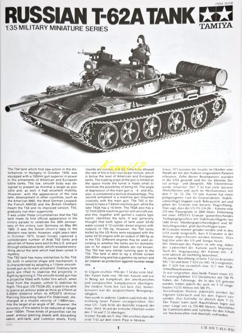 RADZIECKI czołg T-62A + farby, podkład, lakier, klej, pędzelki. skala 1:35 RADZIECKI czołg T-62A + farby, podkład, lakier, klej, pędzelki. skala 1:35