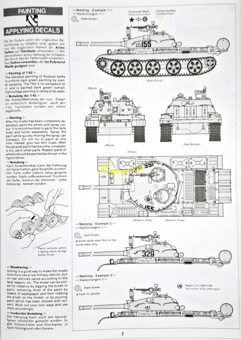 RADZIECKI czołg T-62A + farby, podkład, lakier, skala 1:35 RADZIECKI czołg T-62A + farby, podkład, lakier, skala 1:35