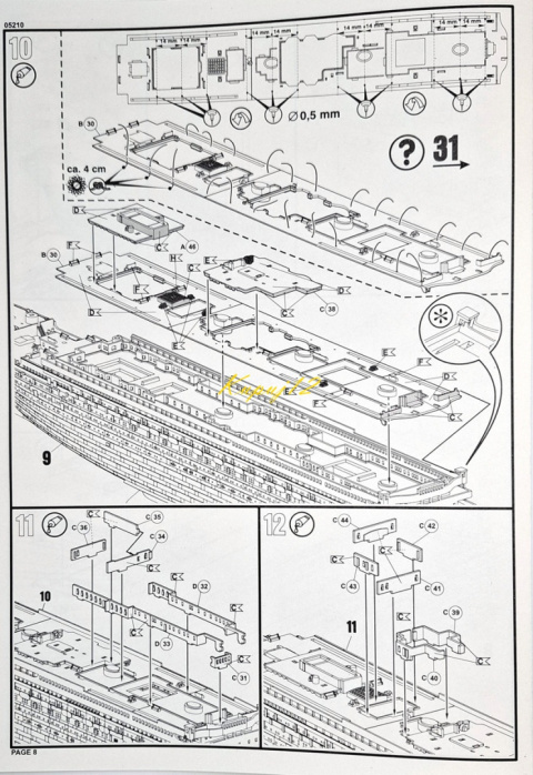 STATEK pasażerski Titanic skala 1:700+ zestaw farb modelarskich z fabą podkładową.... STATEK pasażerski Titanic skala 1:700+ zestaw farb modelarskich z fabą podkładową....