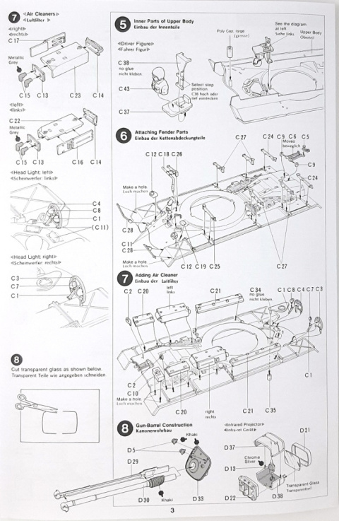 MODEL amerykańskiego czołgu M48A3 Patton + farby, podkład, lakier, skala 1:35 MODEL amerykańskiego czołgu M48A3 Patton + farby, podkład, lakier, skala 1:35