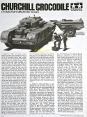 MODEL brytyjskiego czołgu Churchill Crocodile + farby, mata,klej, lakier