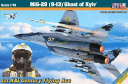 MODEL samolot do sklejania MiG-29 Duch Kijowa+ podkład, farby, klej, pędzle
