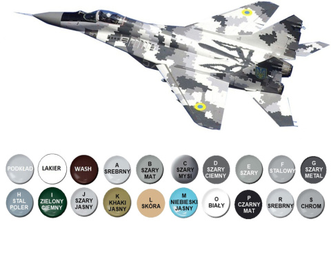 MODEL samolot do sklejania MiG-29 Duch Kijowa+ podkład, farby,lakier, wash MODEL samolot do sklejania MiG-29 Duch Kijowa+ podkład, farby,lakier, wash