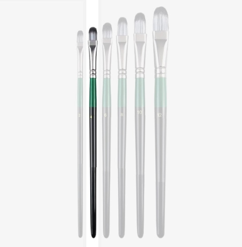 Pędzel, Pędzelek modelarski, malarski flat płaski koci język syntetyczny włos Nr. 4 Pędzel, Pędzelek modelarski, malarski flat płaski koci język syntetyczny włos Nr. 4