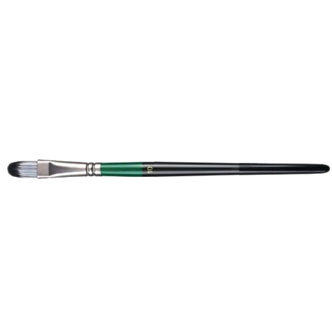 Pędzel, Pędzelek modelarski, malarski flat płaski koci język syntetyczny włos Nr. 10 Pędzel, Pędzelek modelarski, malarski flat płaski koci język syntetyczny włos Nr. 10