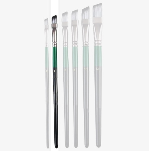 Pędzel, Pędzelek modelarski, malarski flat płaski skośny syntetyczny włos Nr. 4 Pędzel, Pędzelek modelarski, malarski flat płaski skośny syntetyczny włos Nr. 4