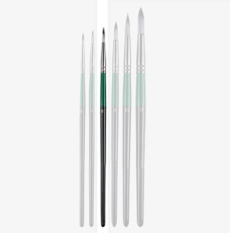 Pędzel Round Synthetic Pędzelek modelarski, malarski syntetyczny włos Nr. 6