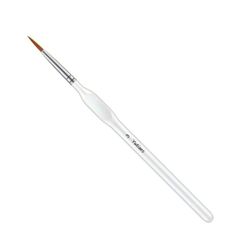 Pędzelek modelarski okrągły biały syntetyczny Model12 do szczegółów nr. 3