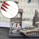 Pędzelek modelarski okrągły bordo syntetyczny Model12 do detali Nr. 6