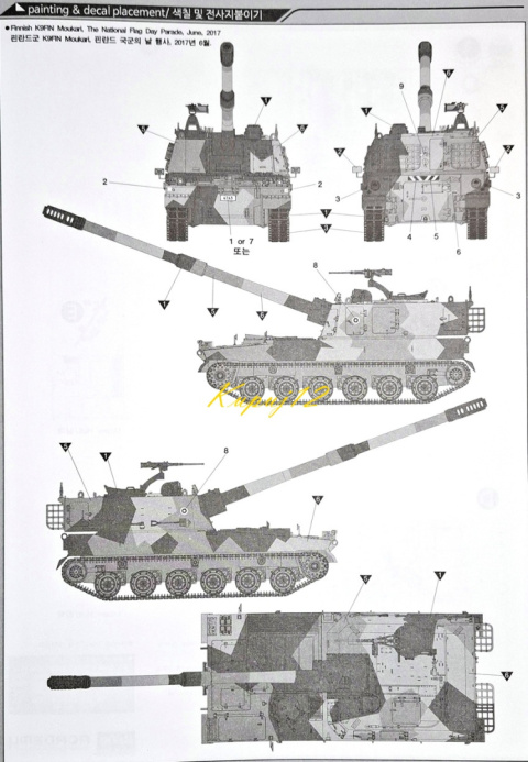 MODEL do sklejania K9FIN Moukari Haubica samobieżna + farby akrylowe modelarskie, podkład do farb akrylowych... MODEL do sklejania K9FIN Moukari Haubica samobieżna + farby akrylowe modelarskie, podkład do farb akrylowych...