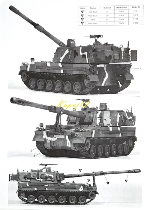 MODEL do sklejania K9FIN Moukari Haubica samobieżna + farby akrylowe modelarskie, podkład do farb akrylowych... MODEL do sklejania K9FIN Moukari Haubica samobieżna + farby akrylowe modelarskie, podkład do farb akrylowych...