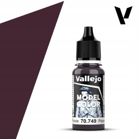 VALLEJO MODEL COLOR 049 Farba modelarska akryl 70749 DARK PURPLE 18ml VALLEJO MODEL COLOR 049 Farba modelarska akryl 70749 DARK PURPLE 18ml