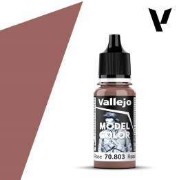 VALLEJO MODEL COLOR 010 Farba modelarska akrylowa 70803 BROWN ROSE 18 ml
