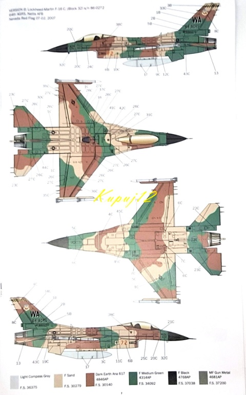 MODEL samolot do sklejania F-16C Fighting Falcon+ podkład, farby,lakier MODEL samolot do sklejania F-16C Fighting Falcon+ podkład, farby,lakier