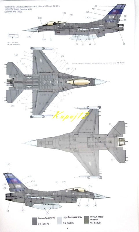 MODEL samolot do sklejania F-16C Fighting Falcon+ podkład, farby,lakier MODEL samolot do sklejania F-16C Fighting Falcon+ podkład, farby,lakier