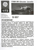MODEL samolotu do sklejania Gloster Javelin + farby, podkład, lakier, wash