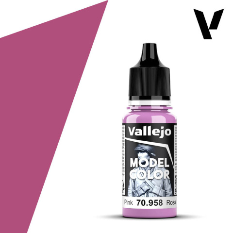 VALLEJO MODEL COLOR 043 Farba modelarska akrylowa 70958 PINK 18 ml VALLEJO MODEL COLOR 043 Farba modelarska akrylowa 70958 PINK 18 ml