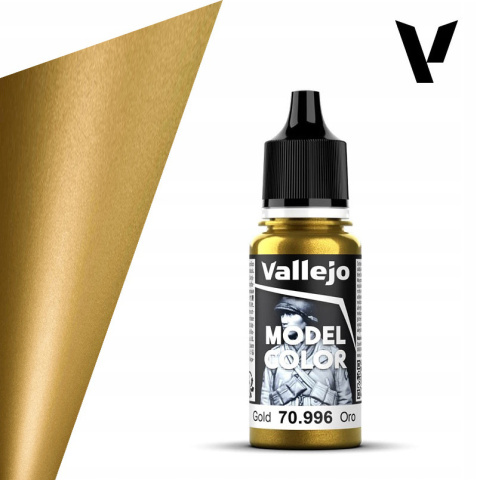 VALLEJO MODEL COLOR 199 Farba modelarska akryl 70996 GOLD ( metalic ) 18 ml VALLEJO MODEL COLOR 199 Farba modelarska akryl 70996 GOLD ( metalic ) 18 ml
