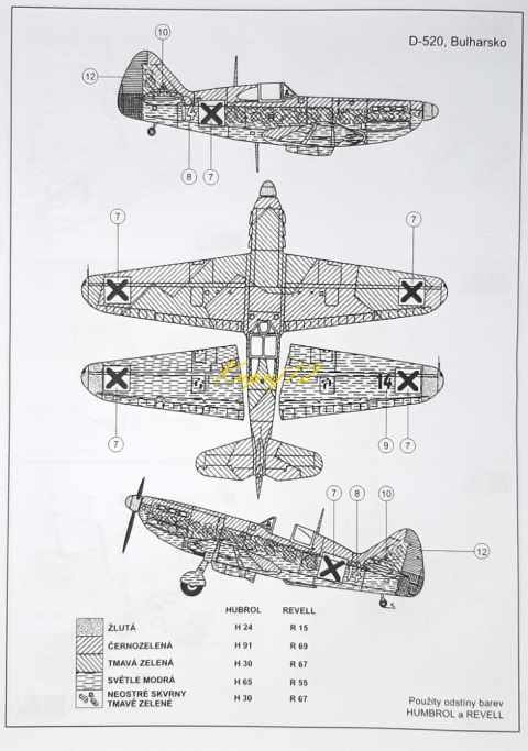 MODEL Dewoitine D520 – francuski samolot myśliwski Smer 1:72 MODEL Dewoitine D520 – francuski samolot myśliwski Smer 1:72