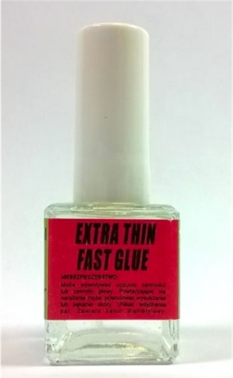 Klej modelarski Extra Thin Fast glue szybkoschnący 10 ml Klej modelarski Extra Thin Fast glue szybkoschnący 10 ml