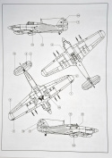 MODEL angieskiego samolotu  Hawker Hurricane MK.IIC Smer skala 1:72