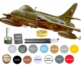 MODEL samolotu HAWKER HUNTER F Mk6 Plastyk Skala 1:72