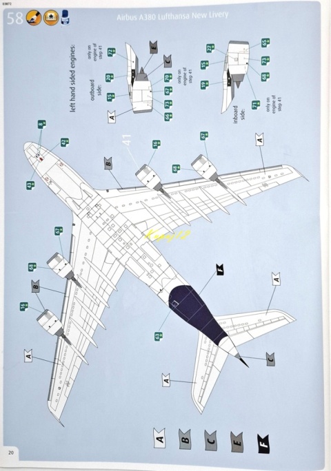 AIRBUS A380 - 800 A380 800 New Livery duży plastikowy model samolotu pasażerskiego Lufthansa Revell skala 1:144 AIRBUS A380 - 800 A380 800 New Livery duży plastikowy model samolotu pasażerskiego Lufthansa Revell skala 1:144