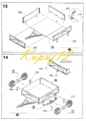 PLASTIKOWY model do sklejania francuski Transporter RENAULT UE +mata A3, farby akrylowe, podkład do farb akrylowych...