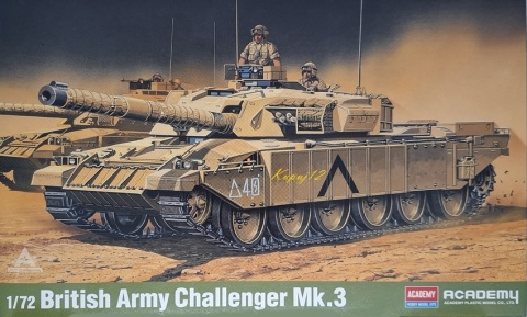 MODEL brytyjskiego czołgu Challenger Mk.3 Academy Skala 1:72 MODEL brytyjskiego czołgu Challenger Mk.3 Academy Skala 1:72
